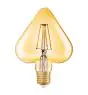 Osram Vintage 1906 LED E27 Heart Filament Goud 4.5W 470lm - 825 Zeer Warm Wit | Vervangt 40W