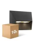 Voordeelpak 10x Nordlux Pontio Wandlamp Aluminium Zwart | IP54 - Geschikt voor 2x GU10